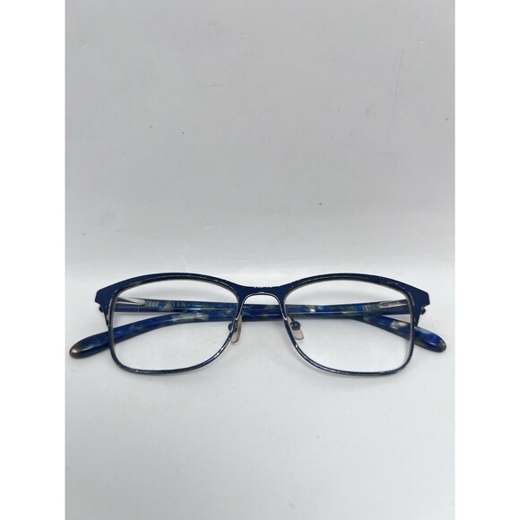 VERA WANG V911 Dark Navy Blue Matte/Tortoise Eyeglasses Frames Only 51-16-140 - Picture 1 of 6